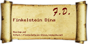 Finkelstein Dina névjegykártya